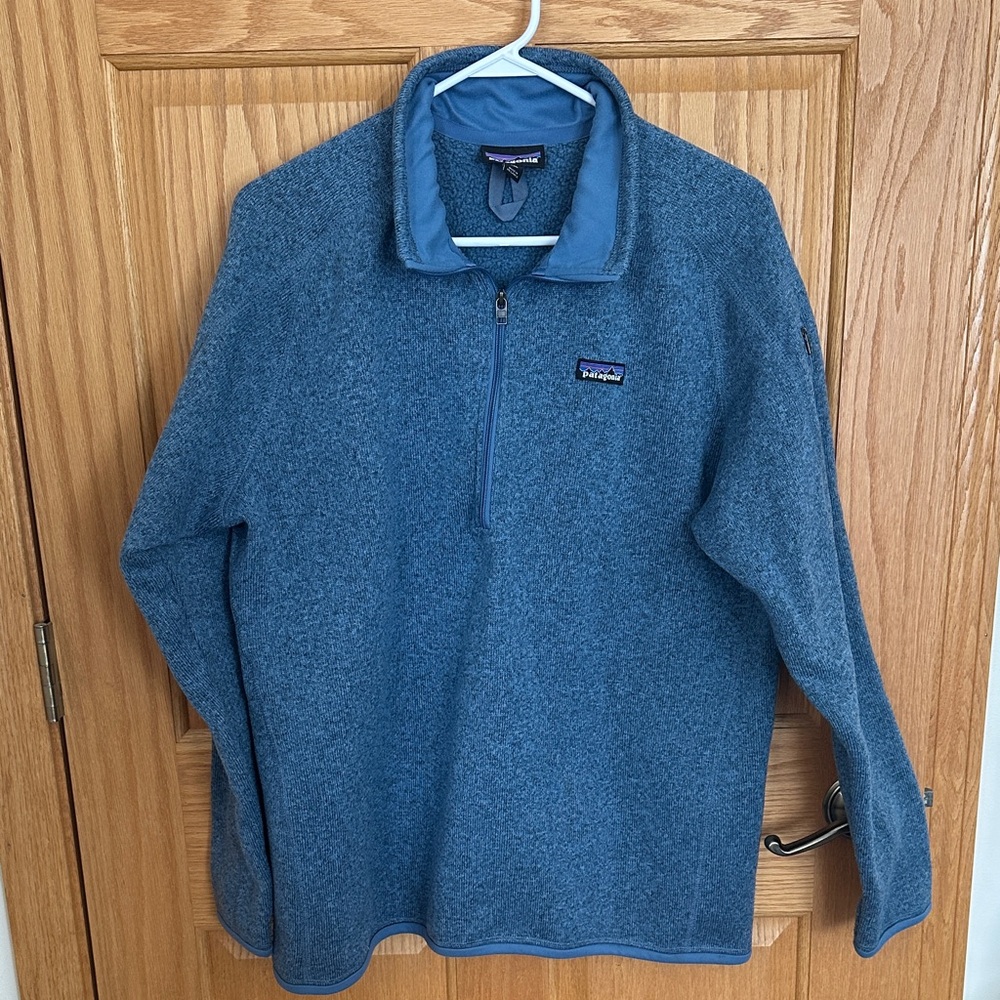 Women’s Patagonia better sweater Steel Blue Fleece Pullover size XXL